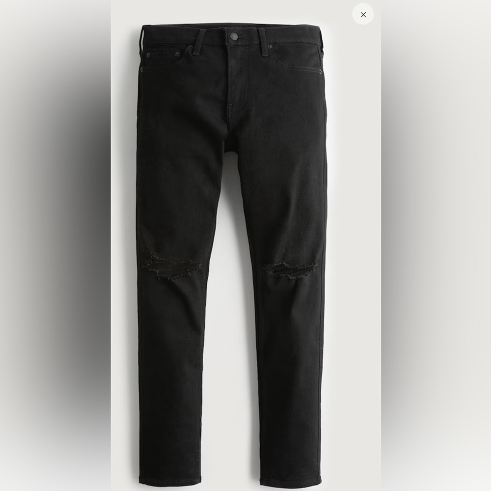 NWT Hollister Men's Skinny Black Jeans
